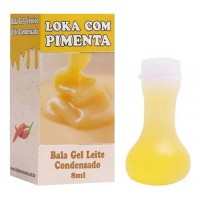 Loka Com Pimenta Gel Comestível 8Ml Loka Sensação - Leite Condensado